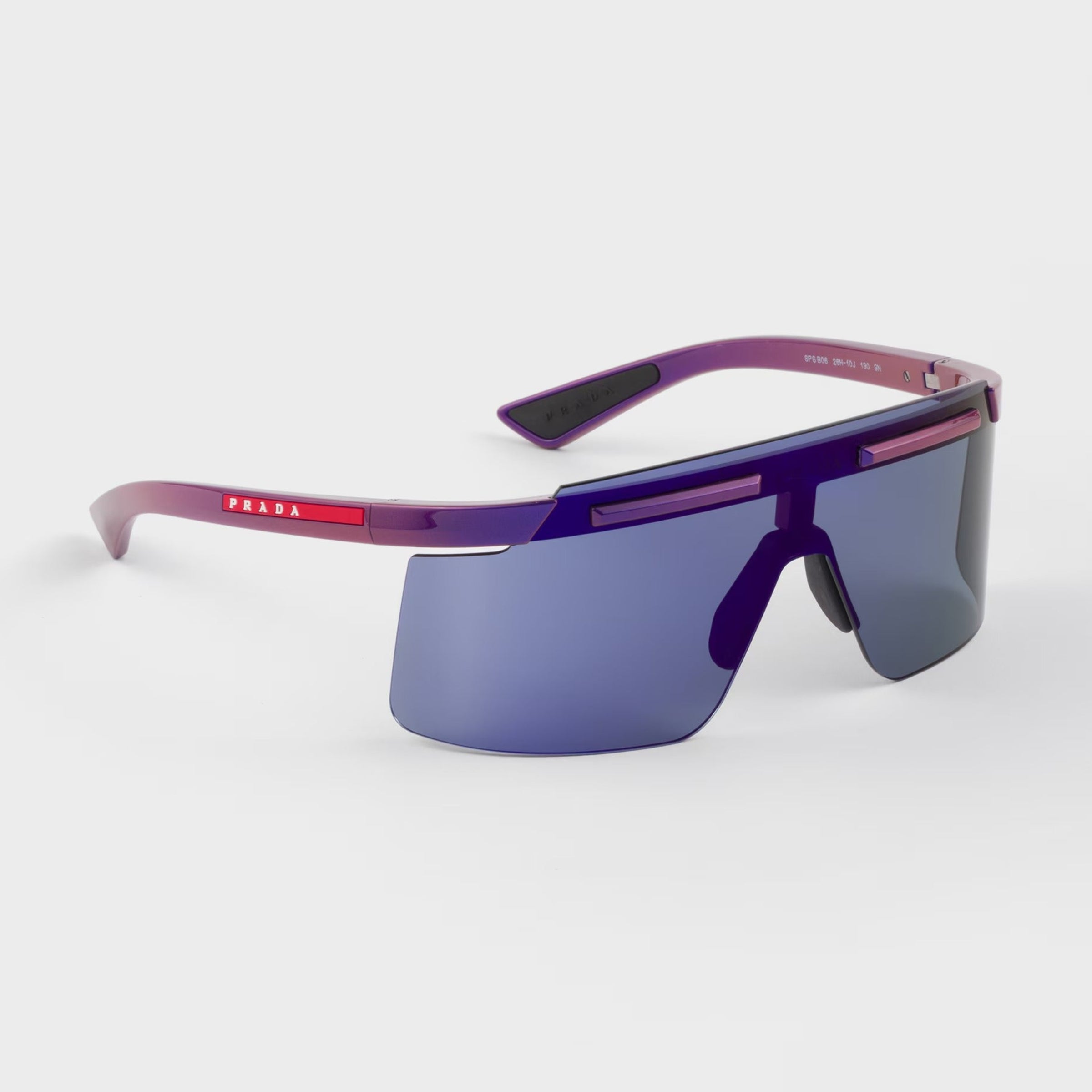 Prada Men Rimless Frame Purple Sunglasses