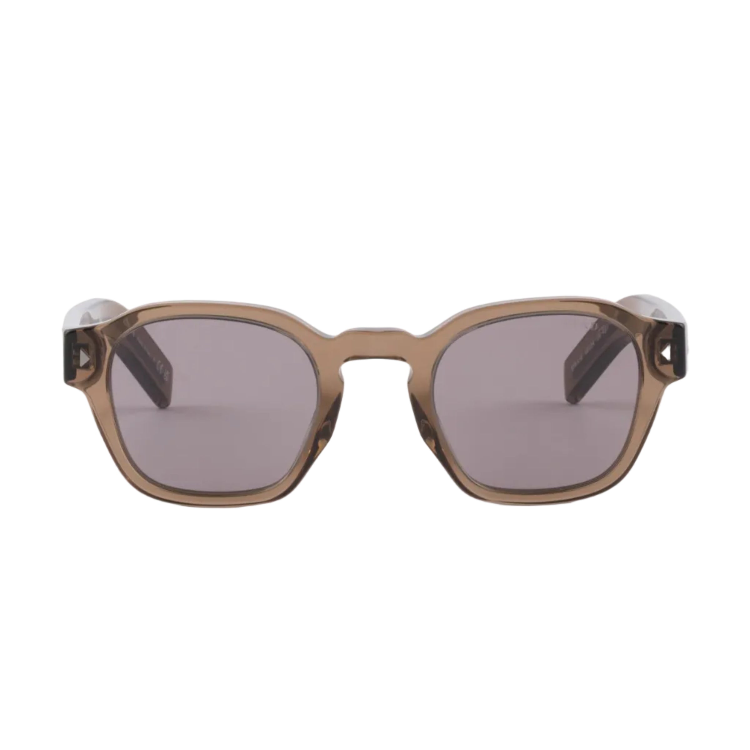 Prada Men Pantos Frame Transparent Clay Sunglasses
