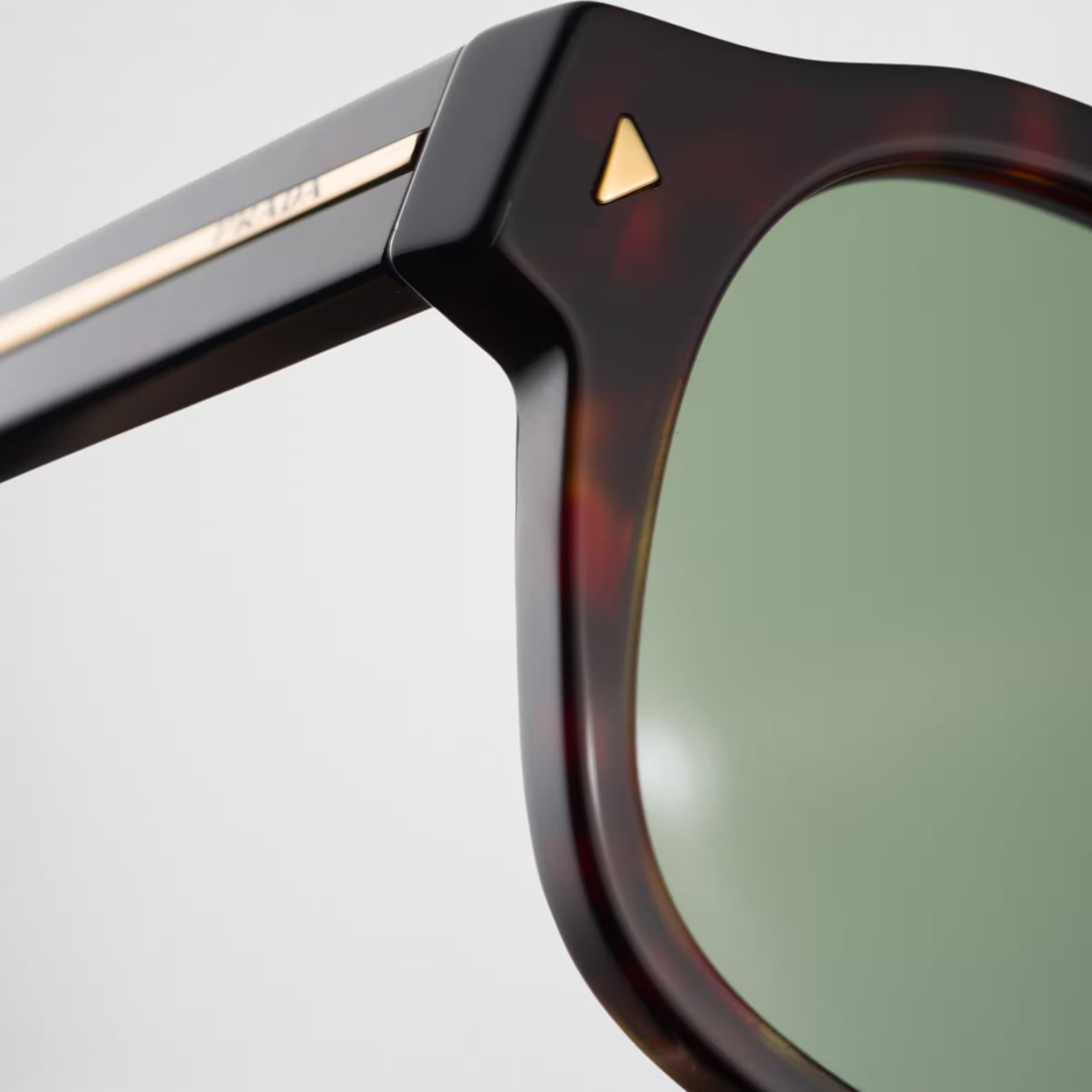 Prada Men Pantos Frame Shiny Briarwood Tortoiseshell Sunglasses