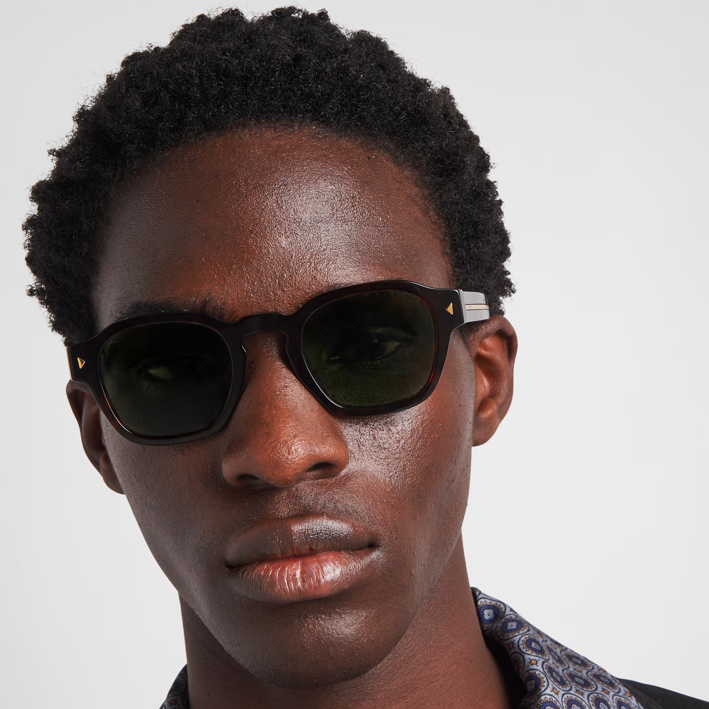 Prada Men Pantos Frame Shiny Briarwood Tortoiseshell Sunglasses