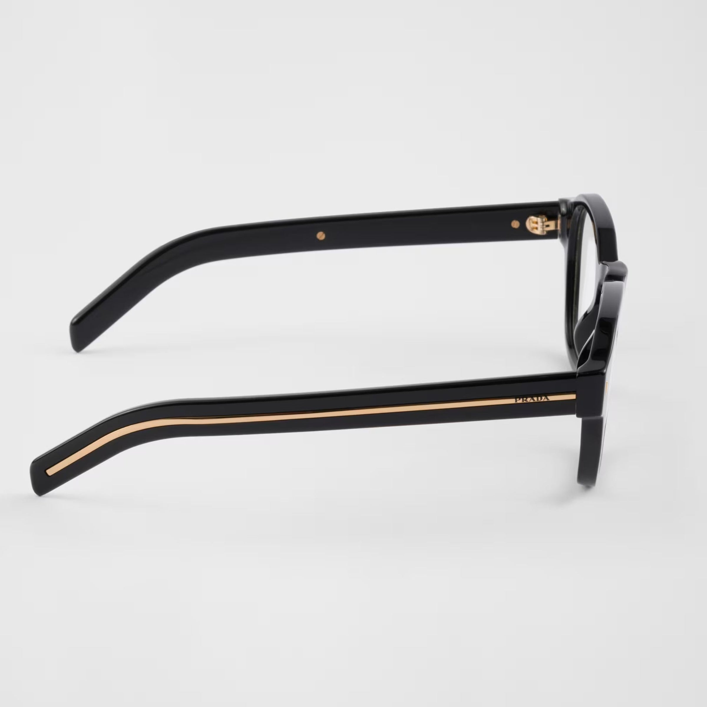 Prada Men Pantos Frame Shiny Matte Black Sunglasses