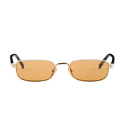 Prada Men Rectangular Frame Metallic Gold Sunglasses