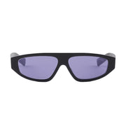 Prada Men Rectangular Frame Shiny Deep Black Sunglasses