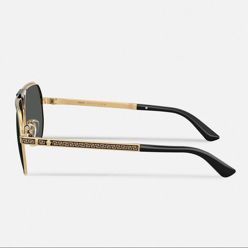 Versace Navigator Frame Shiny Gold Sunglasses