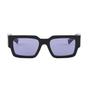 Prada Men Sqaure Frame Shiny Deep Black Sunglasses