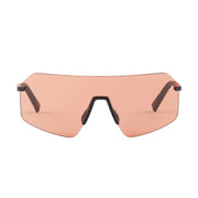Prada Men Mask Rimless Frame Opaque Black Sunglasses