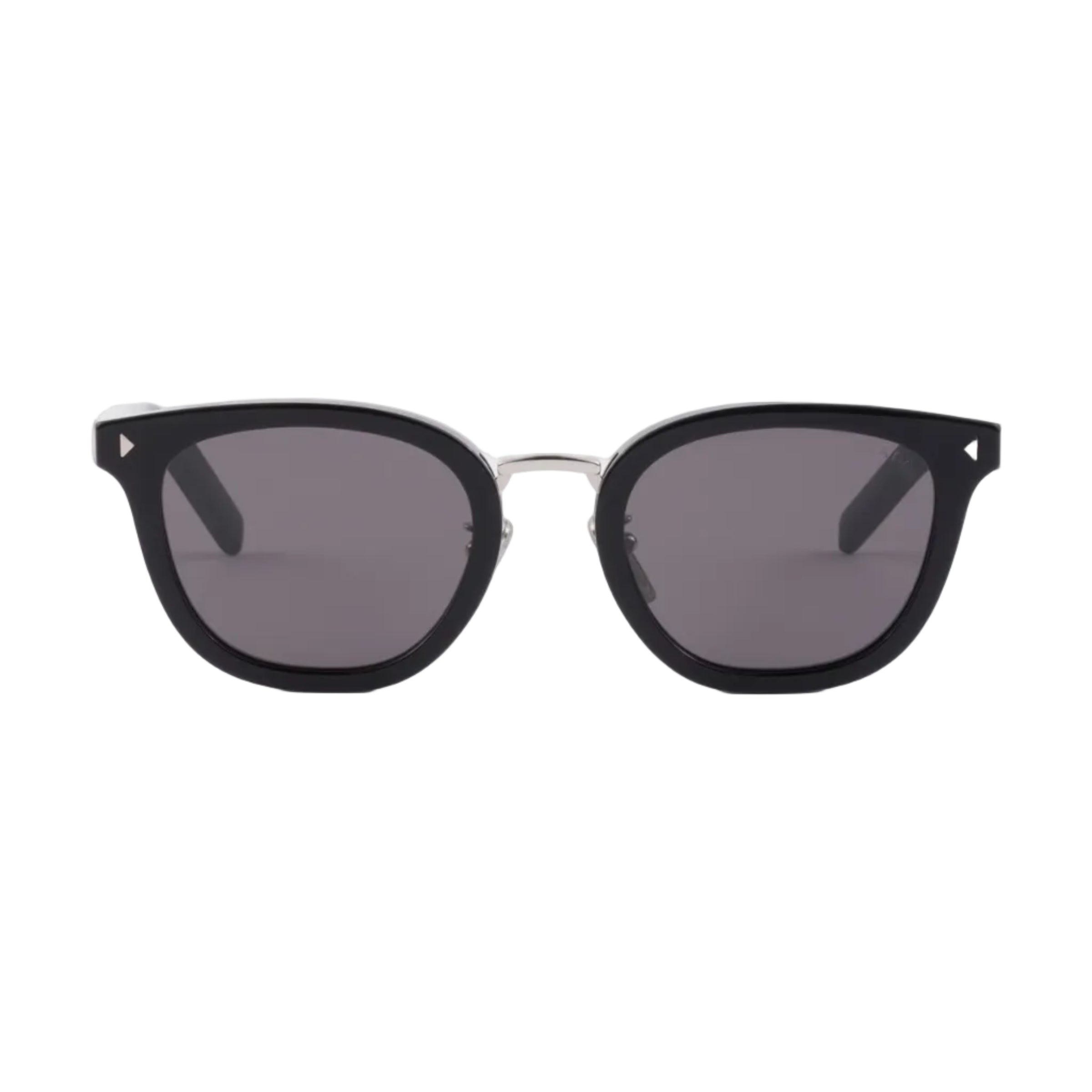 Prada Men Pantos Frame Shiny Deep Black Sunglasses