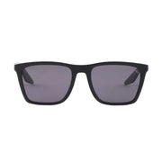 Prada Men Square Frame Shiny Opaque Black Sunglasses