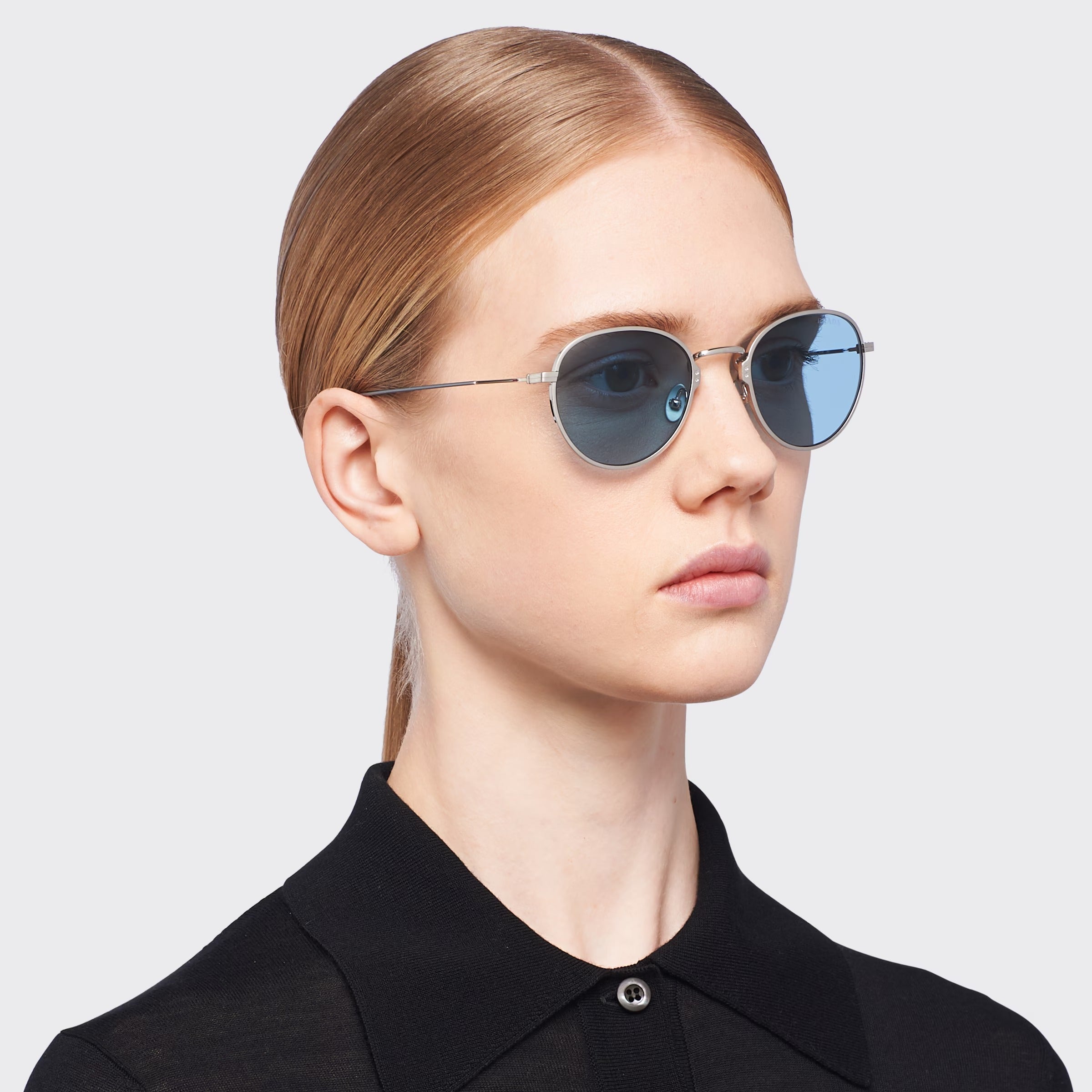 Prada Men Pantos Frame lead Gray Brushed Titanium Sunglasses