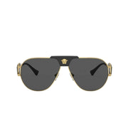Versace Men Pilot Frame Metallic Gold Sunglasses