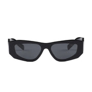 Prada Men Geometric Frame Matte Black Sunglasses