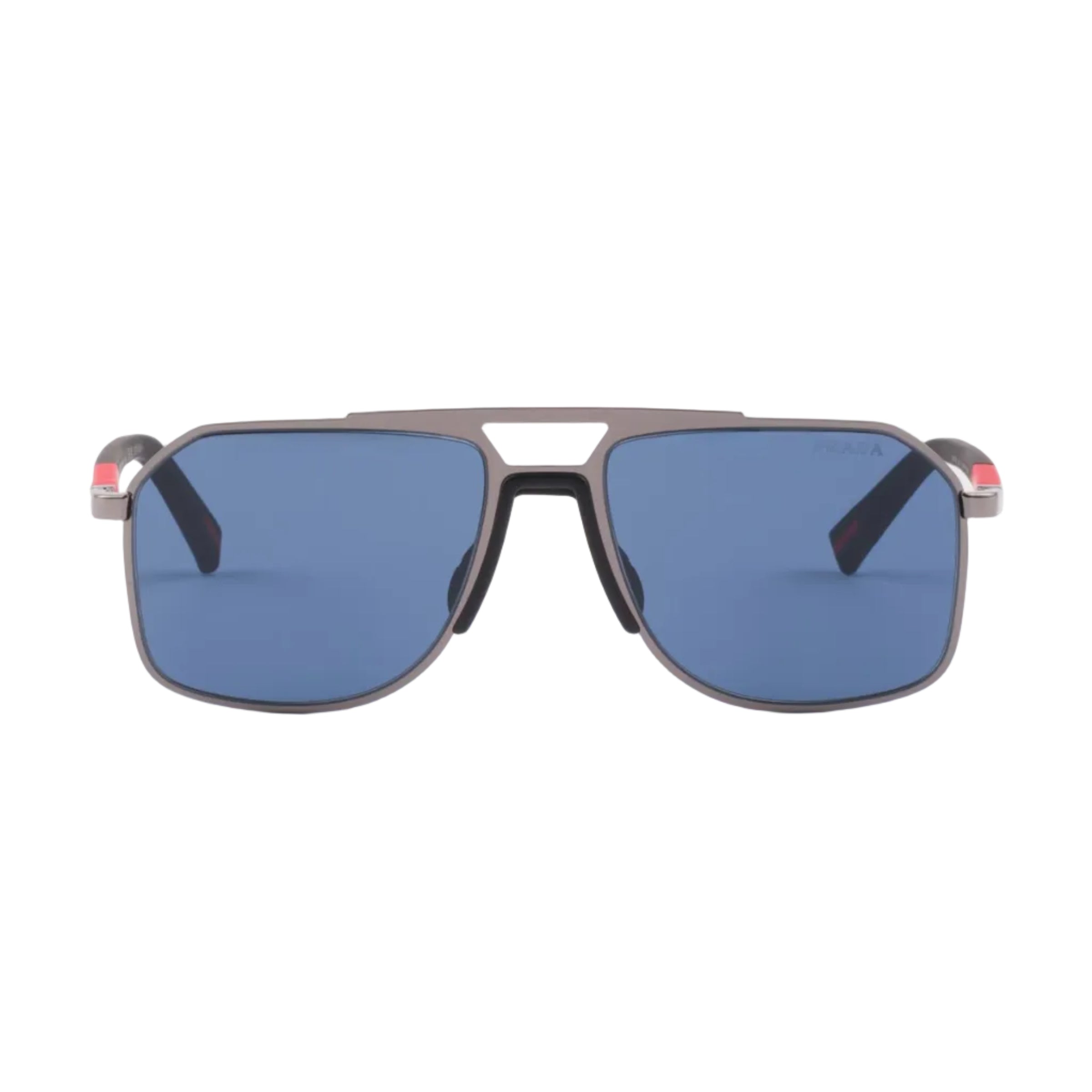 Prada Men Pilot Frame Lead Gray Sunglasses