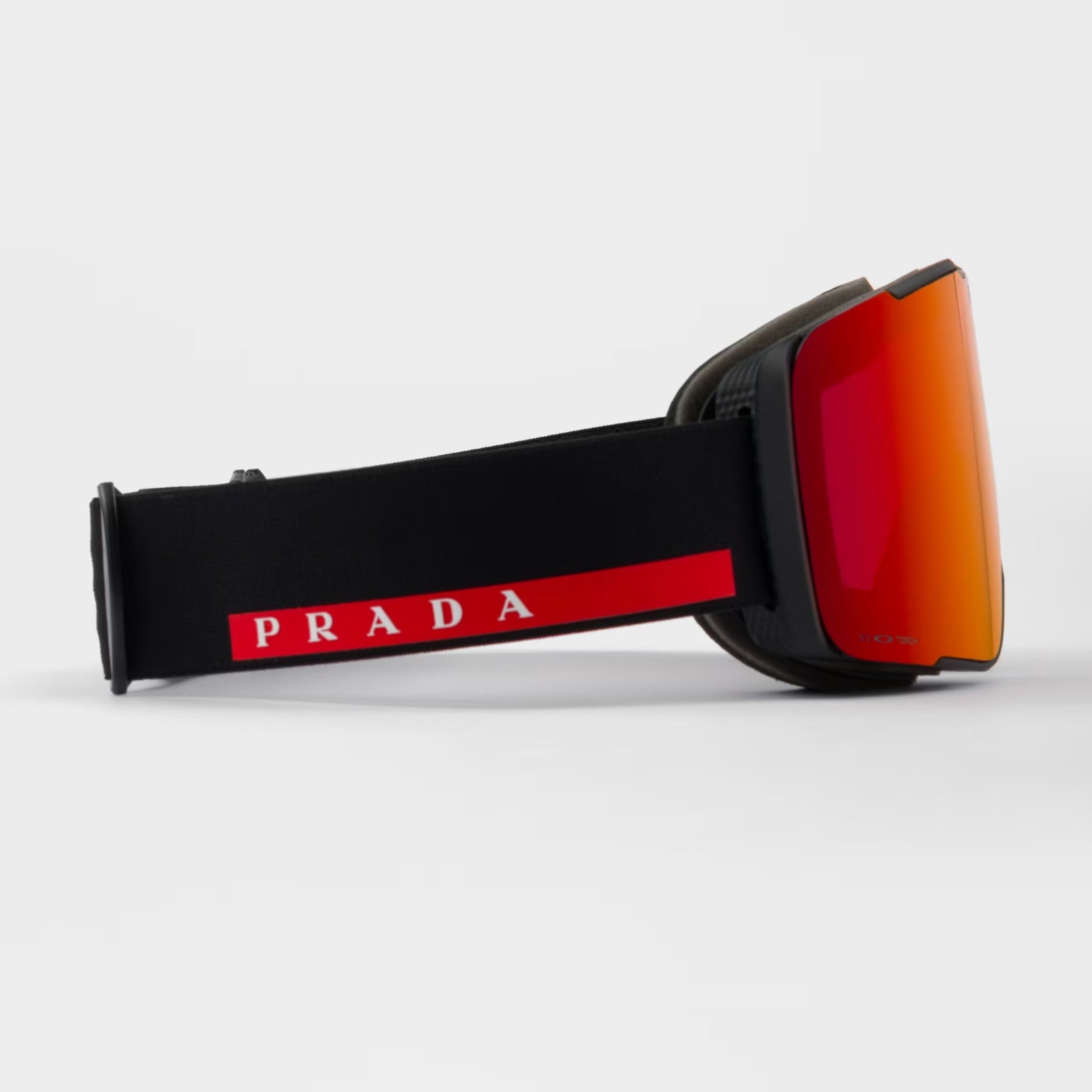 Prada Men Rimless Frame Matte Black Sunglasses