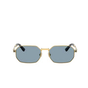 Versace Rectangular Frame Shiny Gold Sunglasses