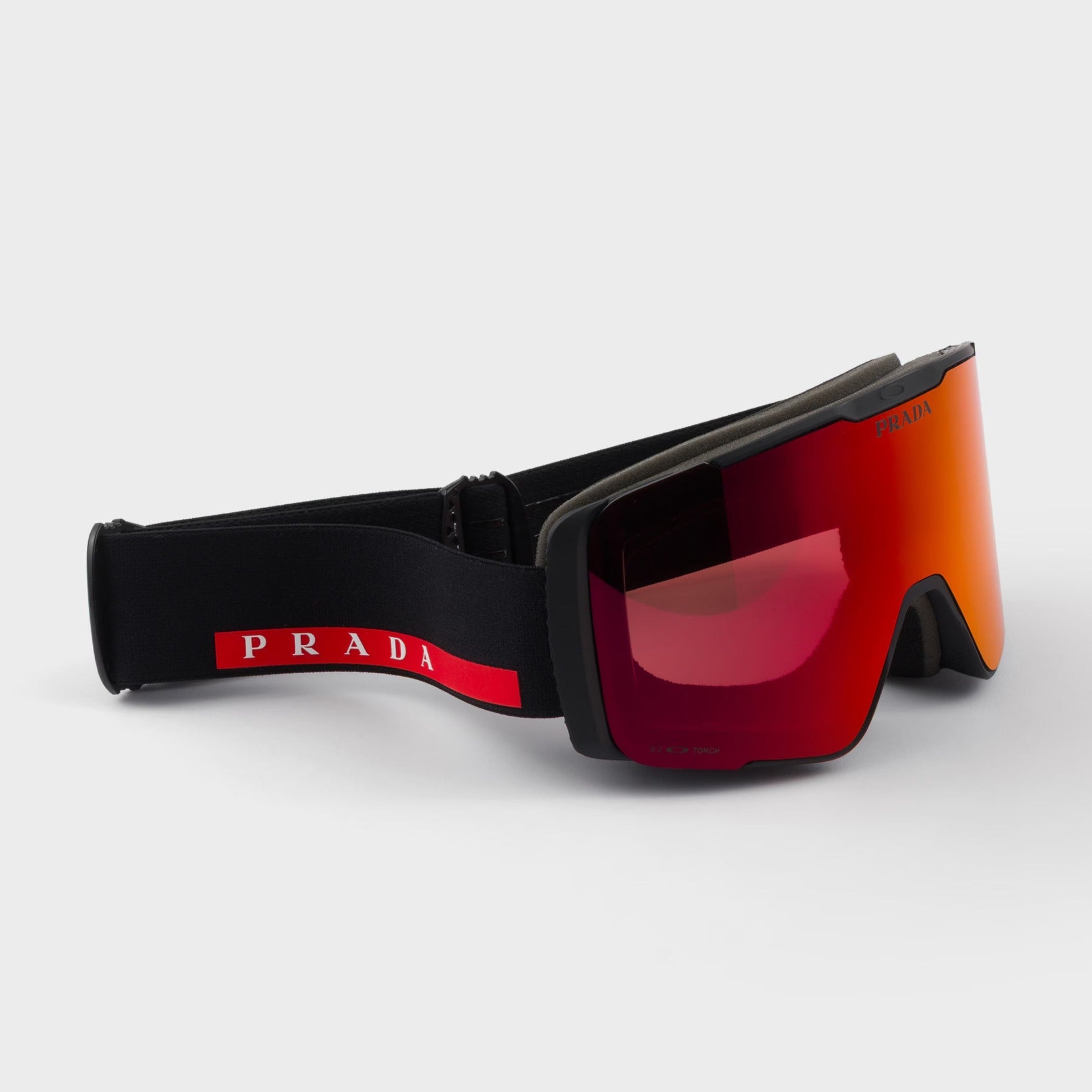 Prada Men Rimless Frame Matte Black Sunglasses