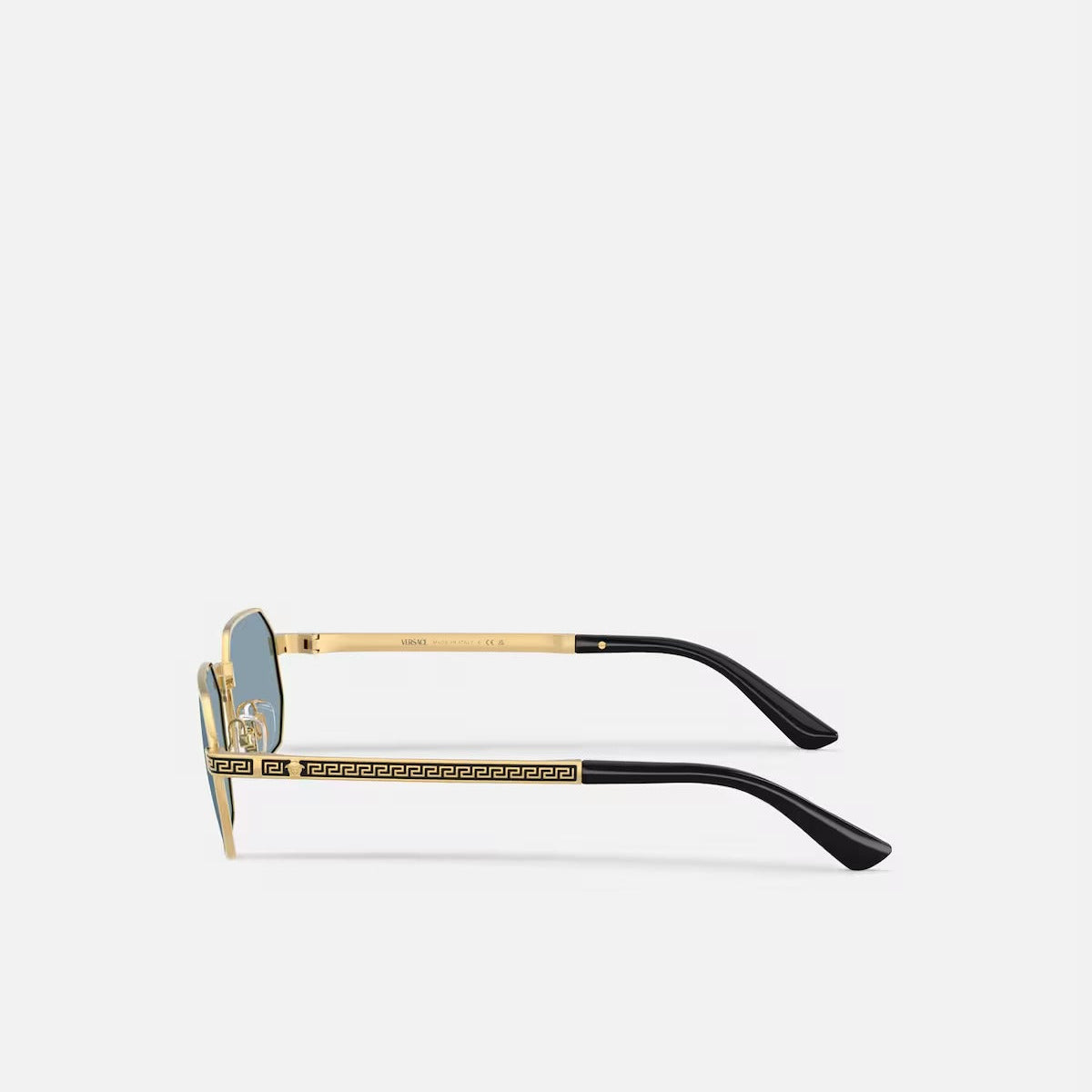 Versace Rectangular Frame Shiny Gold Sunglasses