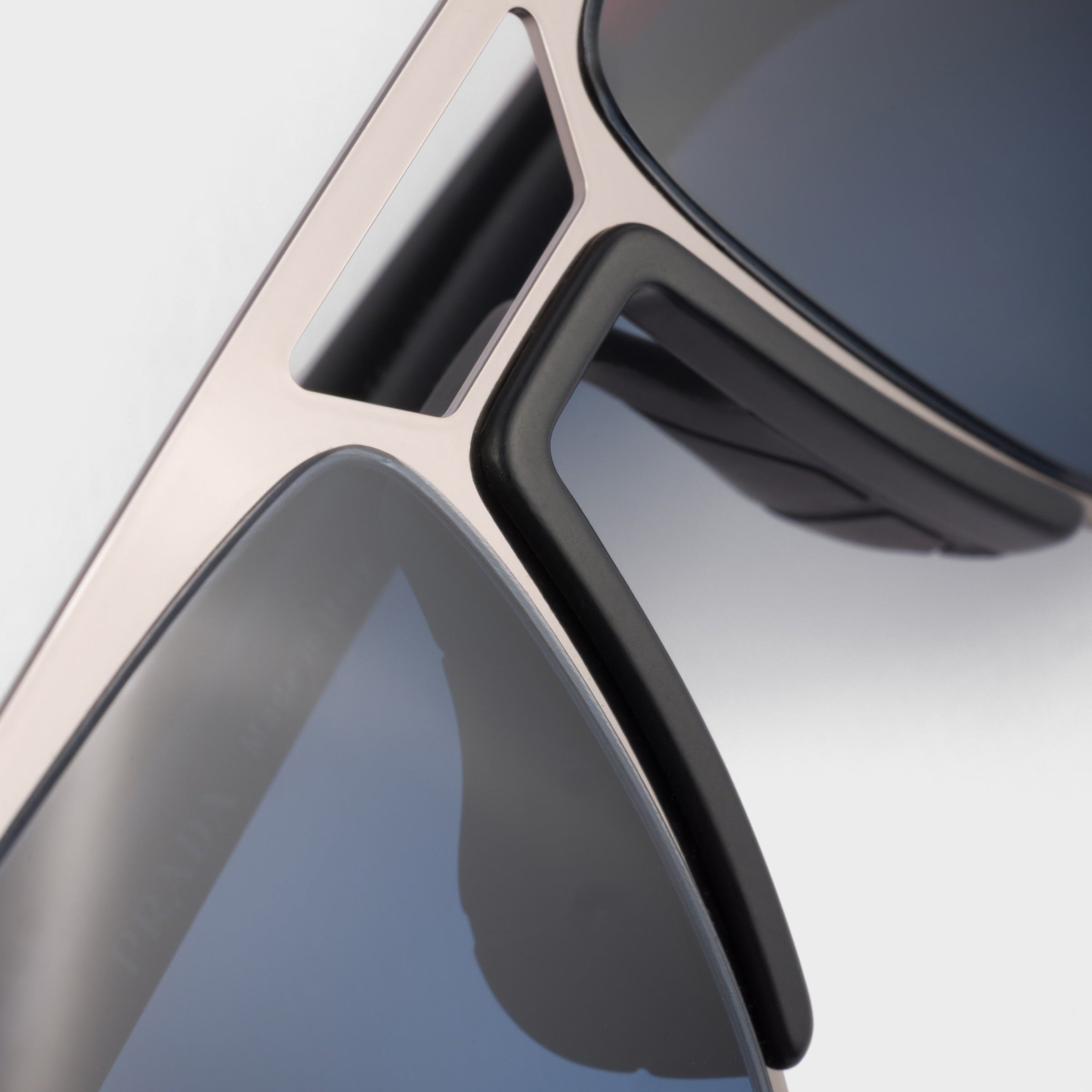 Prada Men Pilot Frame Lead Gray Sunglasses