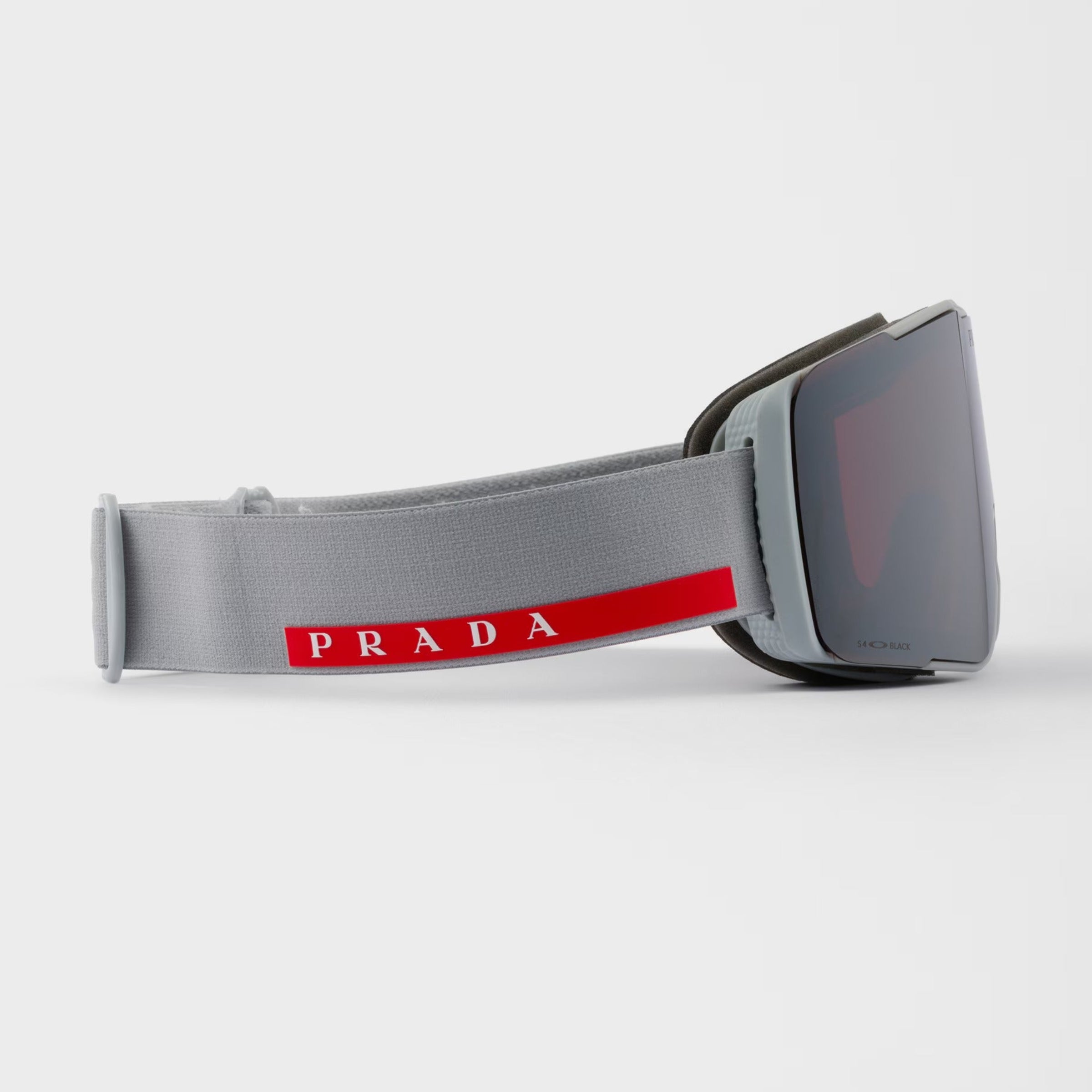 Prada Men Rimless Frame Matte Grey Sunglasses