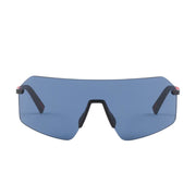 Prada Men Mask Rimless Frame Black Sunglasses