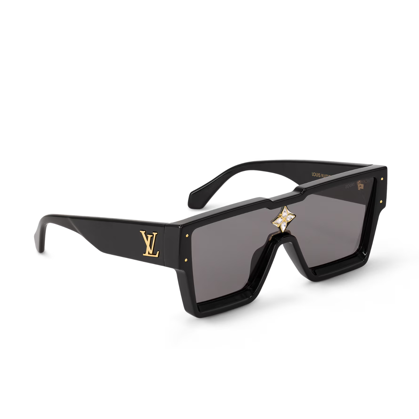 Louis Vuitton Men Mask Frame Soft Black Sunglasses
