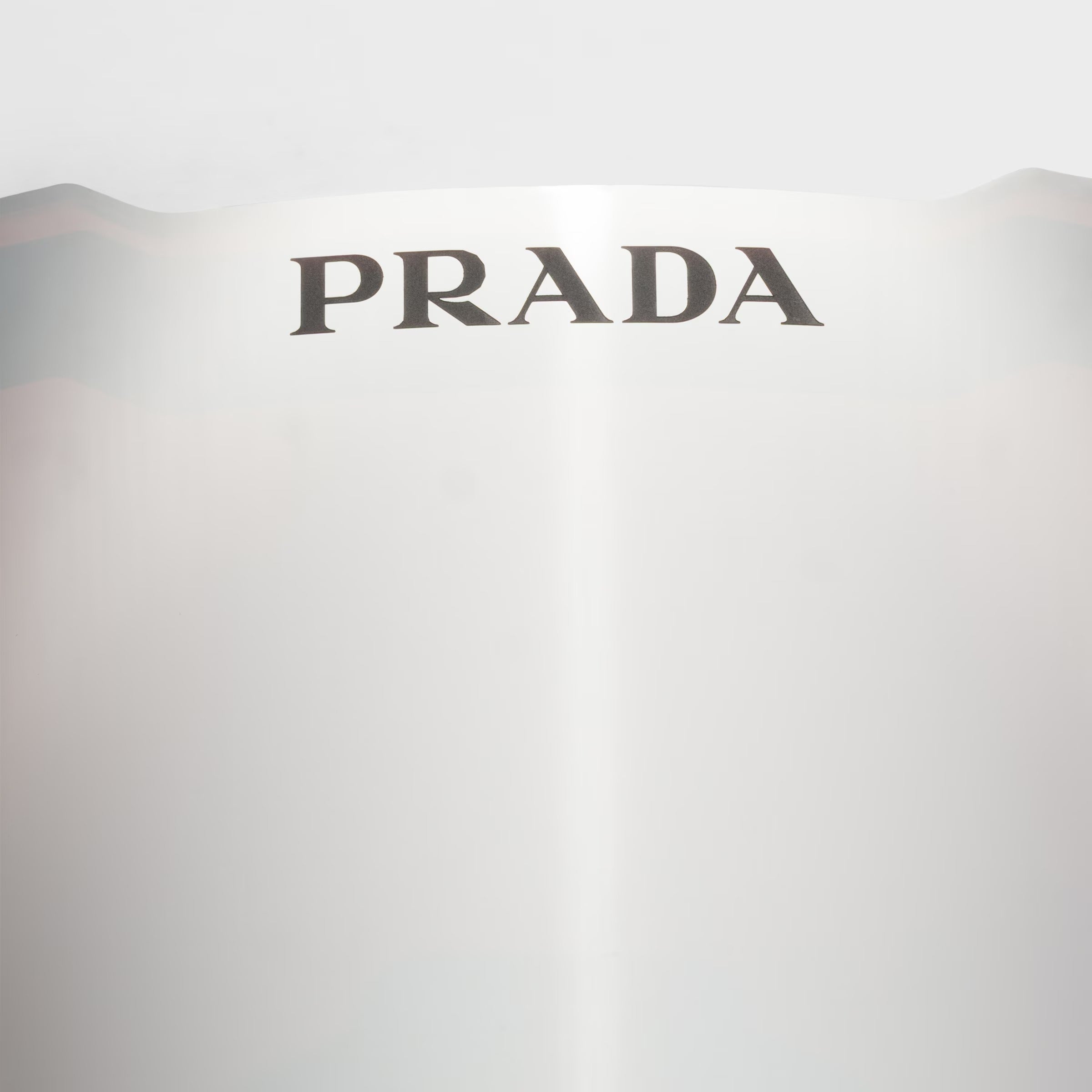 Prada Men Rimless Frame Matte Grey Sunglasses