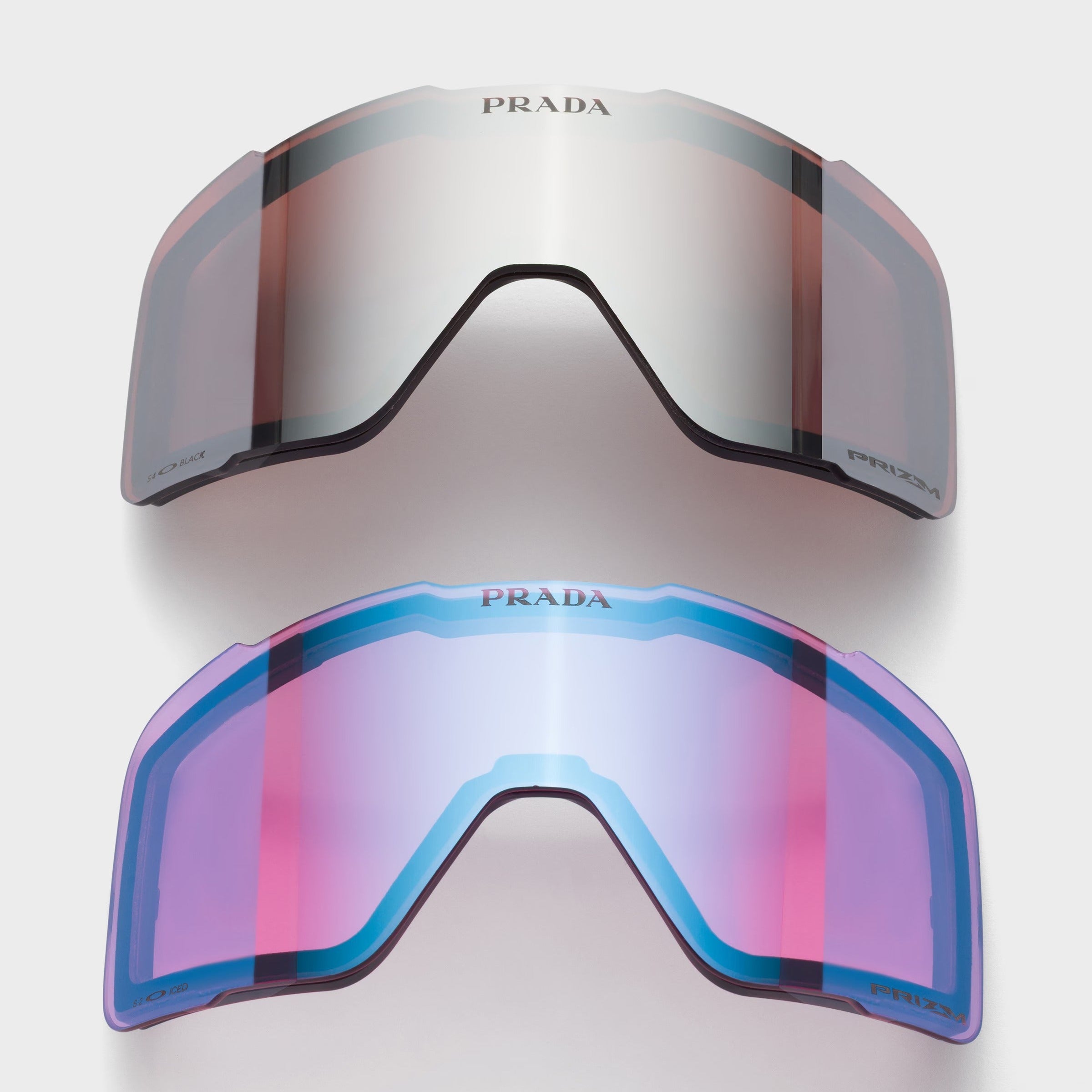 Prada Men Rimless Frame Matte Grey Sunglasses
