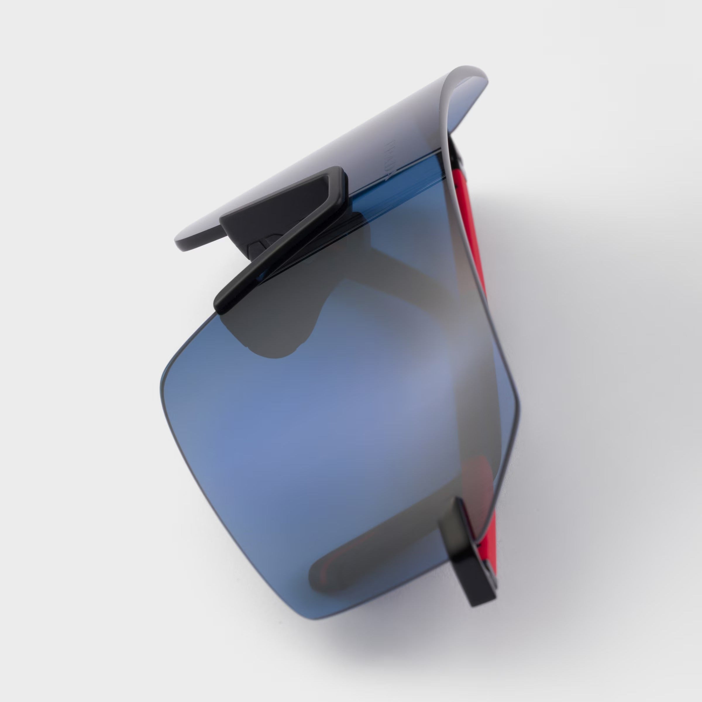 Prada Men Mask Rimless Frame Black Sunglasses