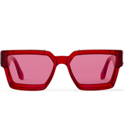 Louis Vuitton Men Square Frame Red Sunglasses