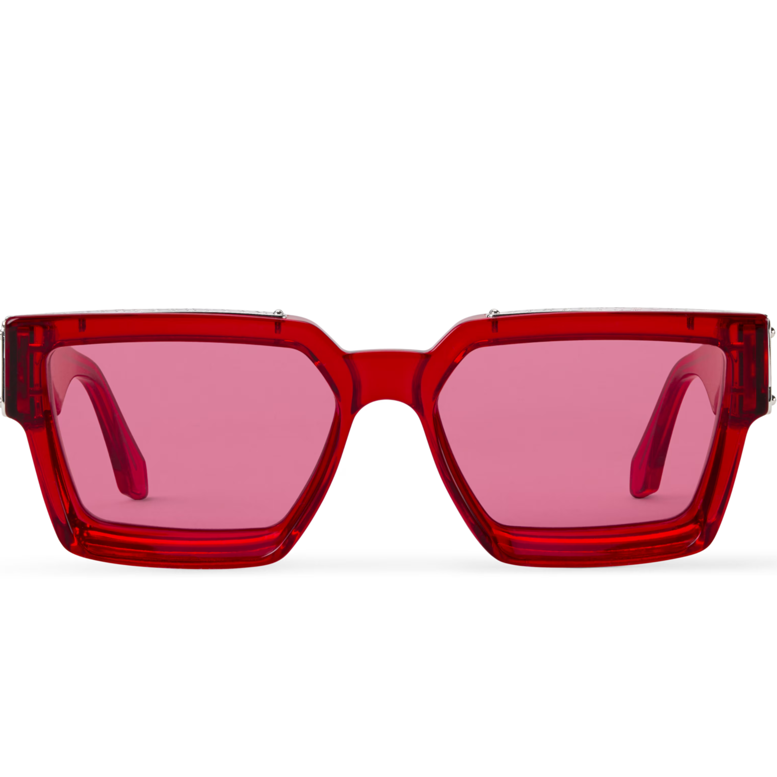 Louis Vuitton Men Square Frame Red Sunglasses