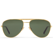 Louis Vuitton Men Pilot Frame Metallic Gold Sunglasses