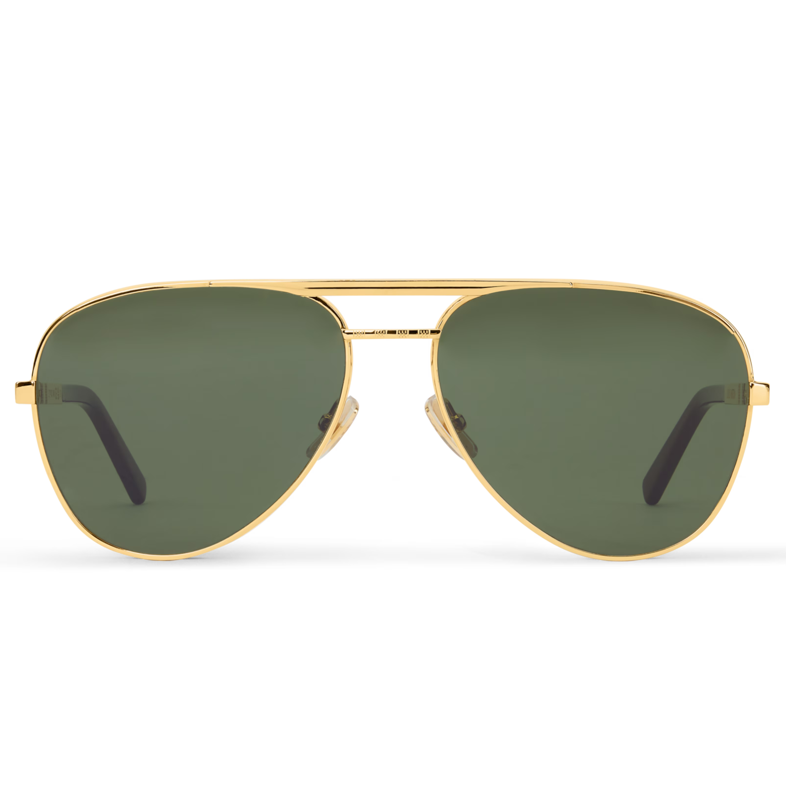 Louis Vuitton Men Pilot Frame Metallic Gold Sunglasses