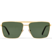 Louis Vuitton Men Square Frame Natural Gold Sunglasses