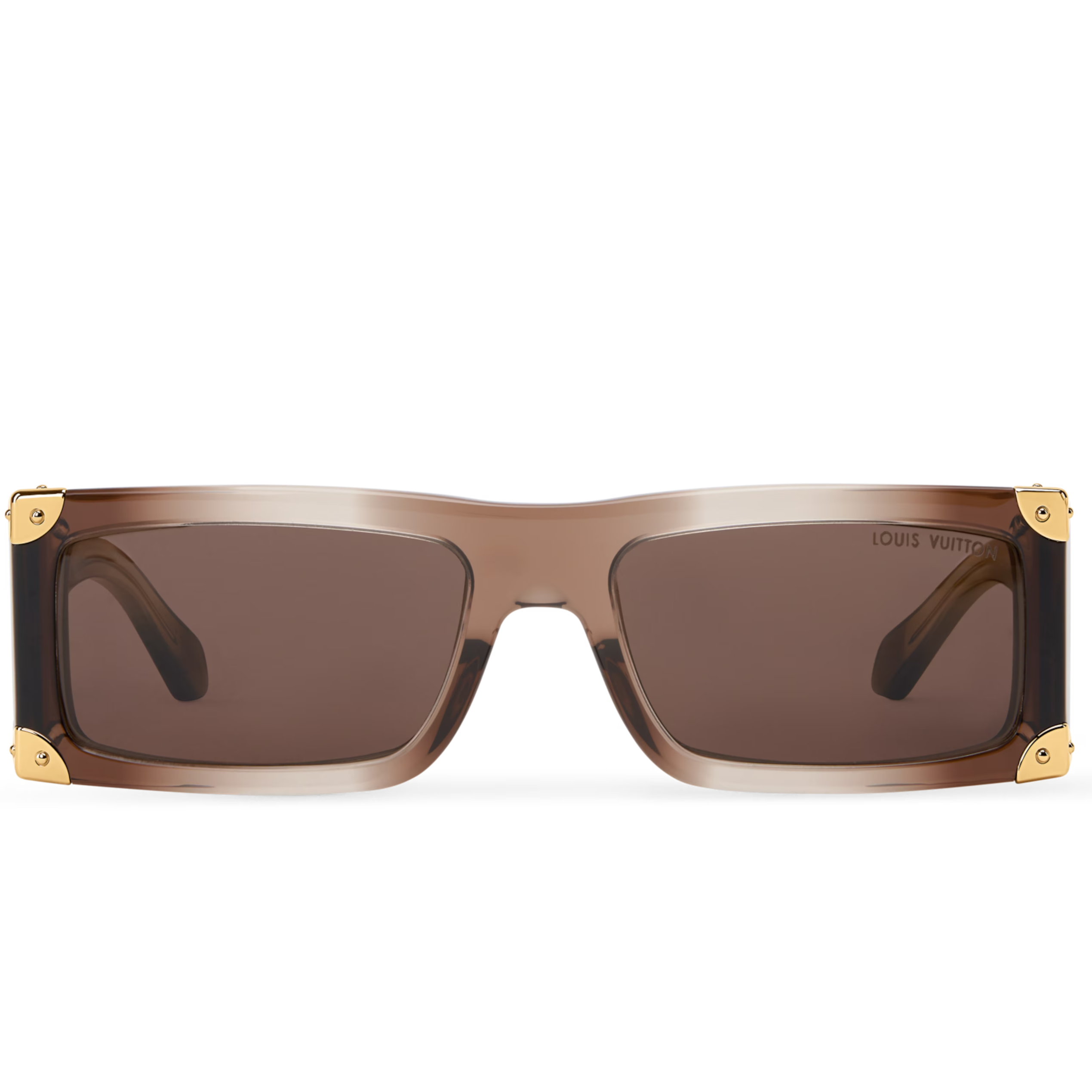 Louis Vuitton Men Square Frame Gradient Brown Sunglasses