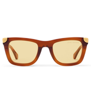 Louis Vuitton Men Square Frame Light Tortoise Sunglasses
