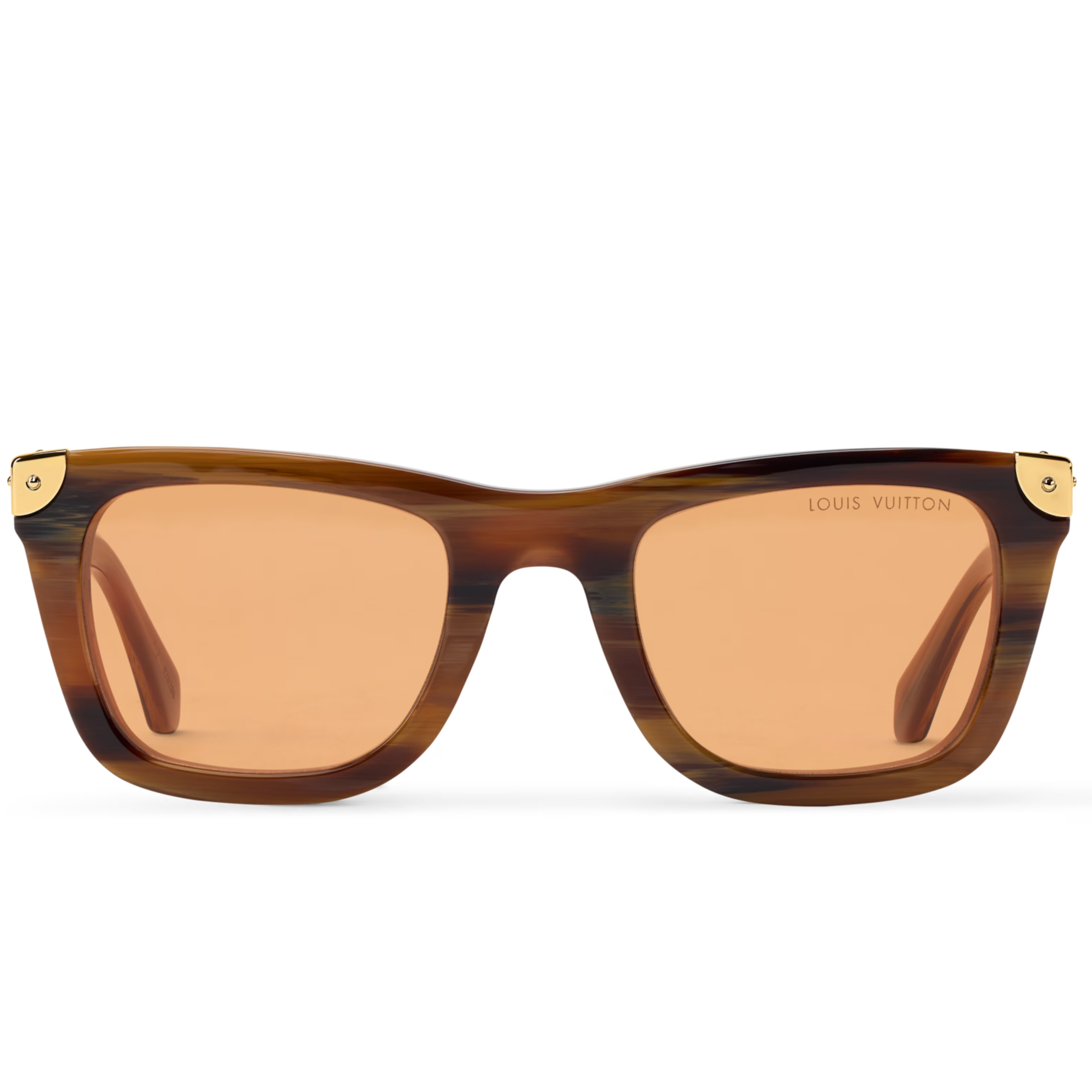 Louis Vuitton Men Square Frame Light Brwon Sunglasses
