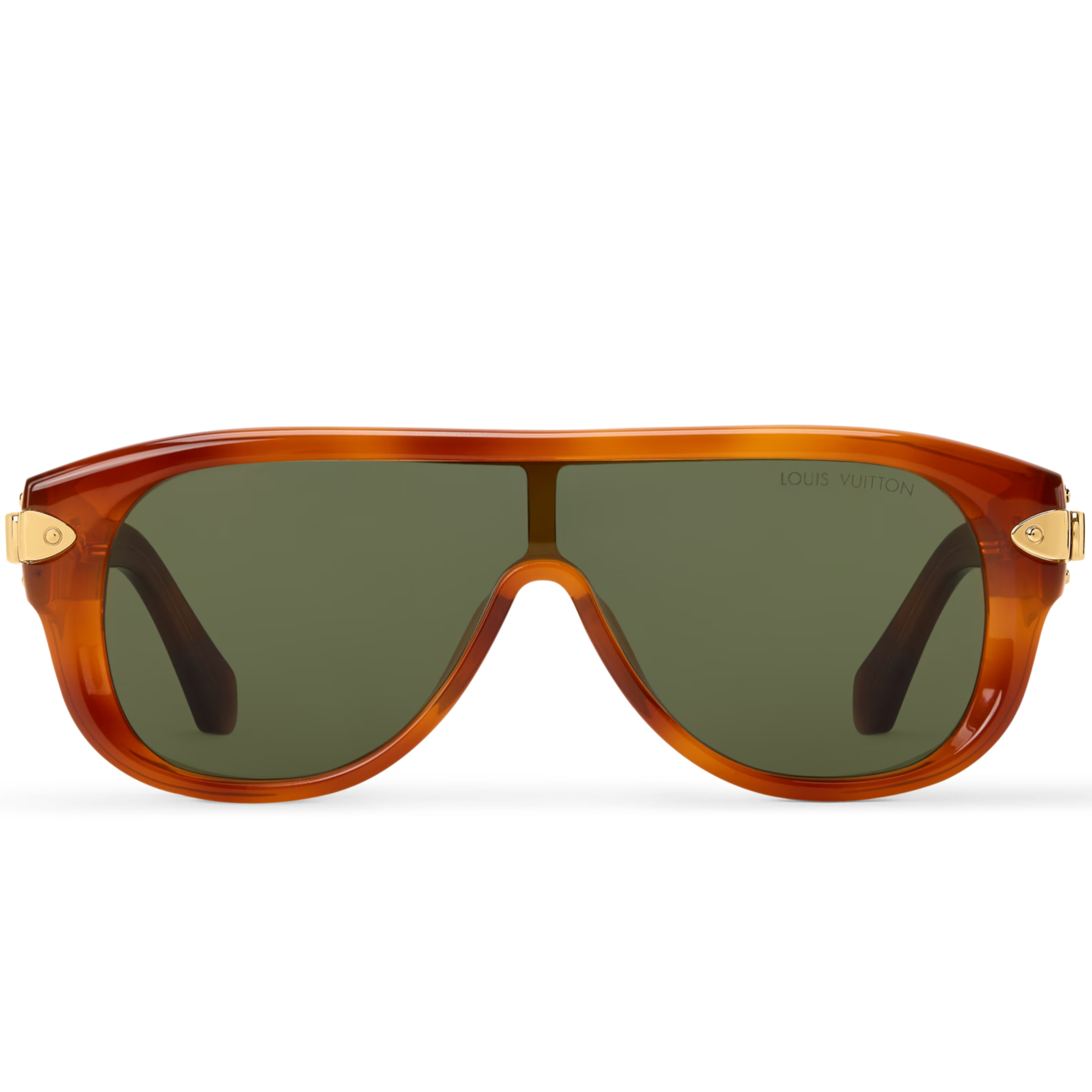 Louis Vuitton Men Mask Frame Dark Tortoise Sunglasses