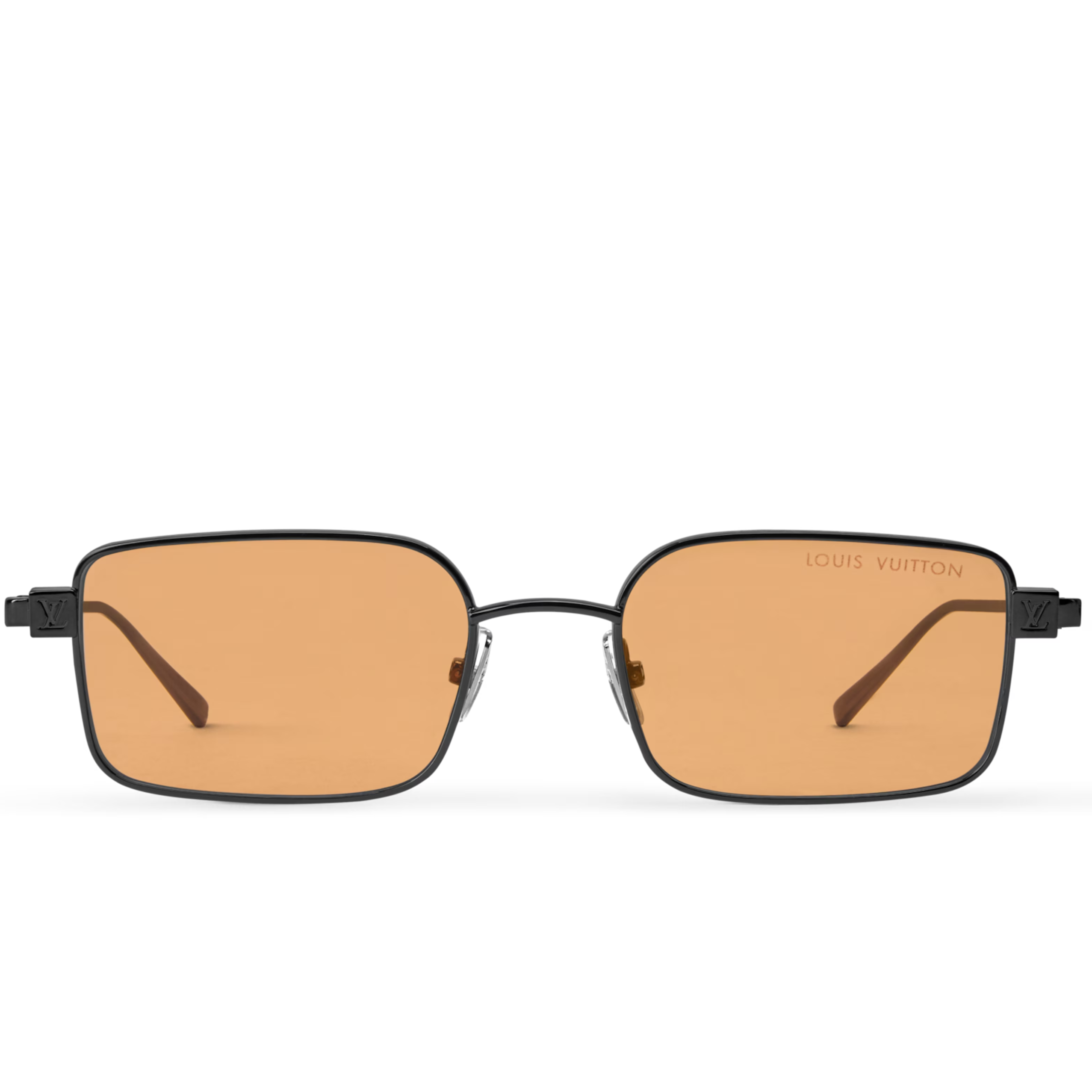 Louis Vuitton Men Square Frame Coal Black Sunglasses