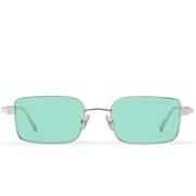 Louis Vuitton Men Square Frame Light Silver Sunglasses