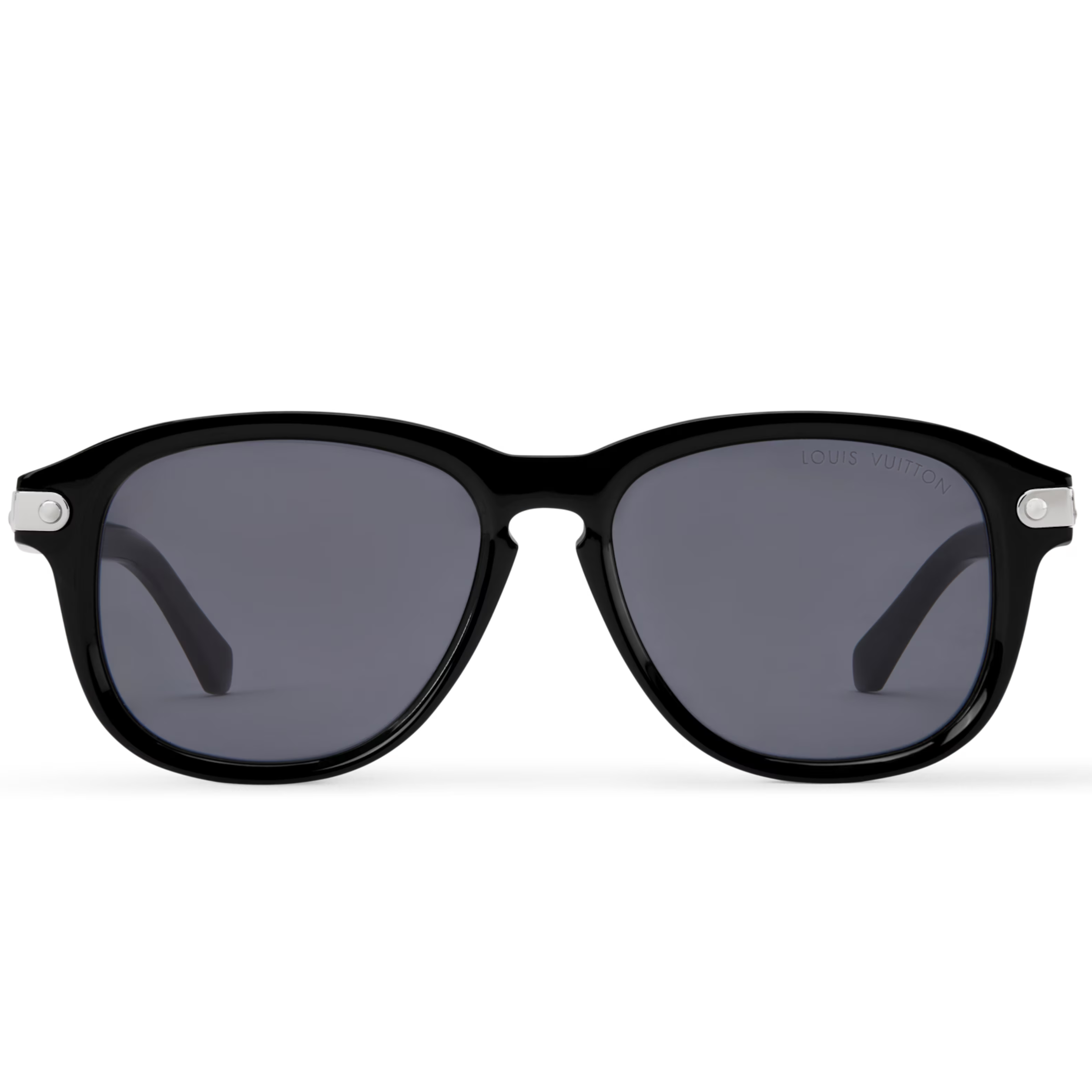 Louis Vuitton Men Aviator Frame Shiny Black Sunglasses