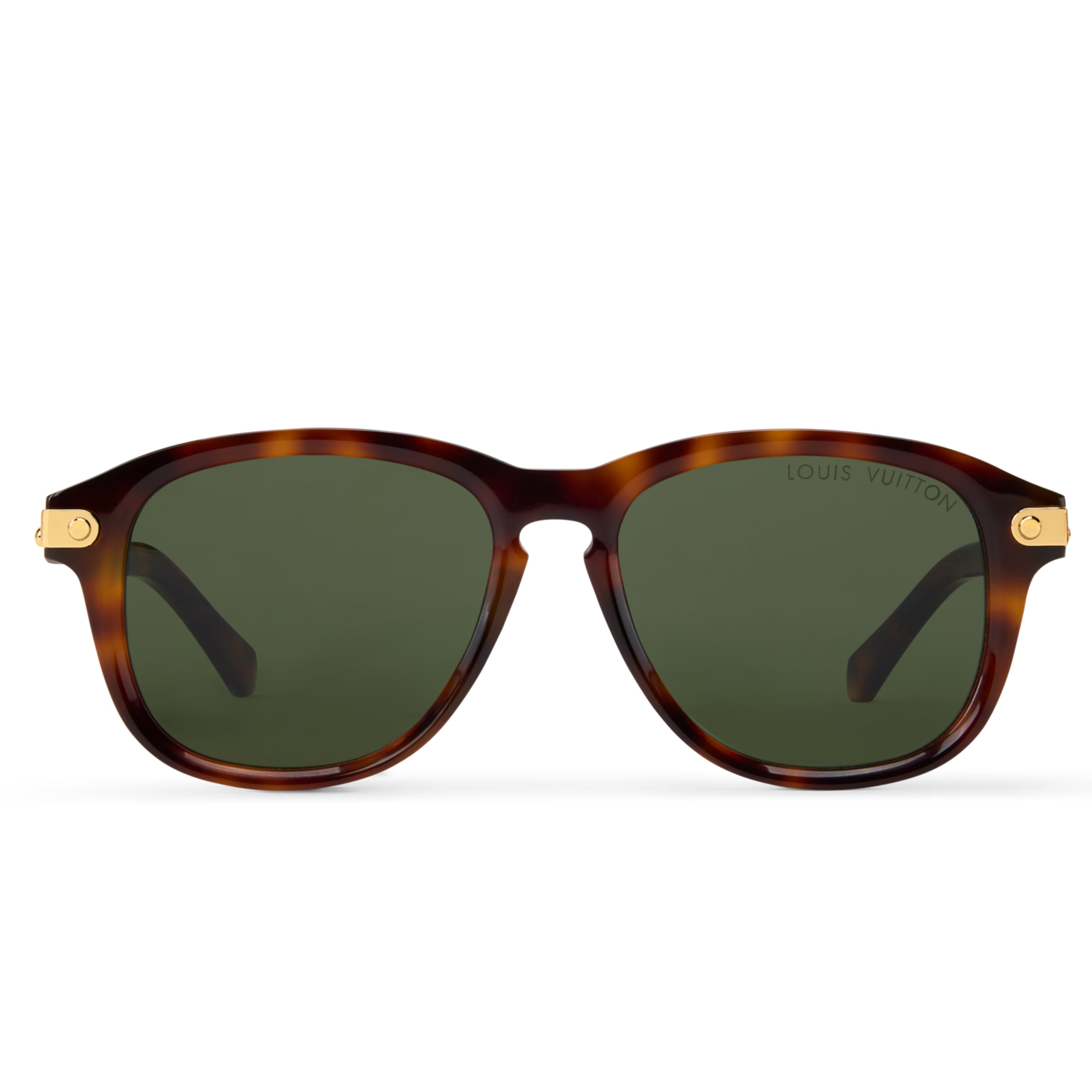 Louis Vuitton Men Aviator Frame Tortoise Sunglasses