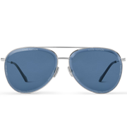 Louis Vuitton Men Pilot Frame Shiny Silver Sunglasses