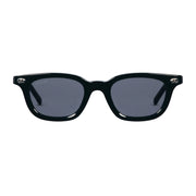 Gucci Men Oval Frame Polish Black Sunglasses