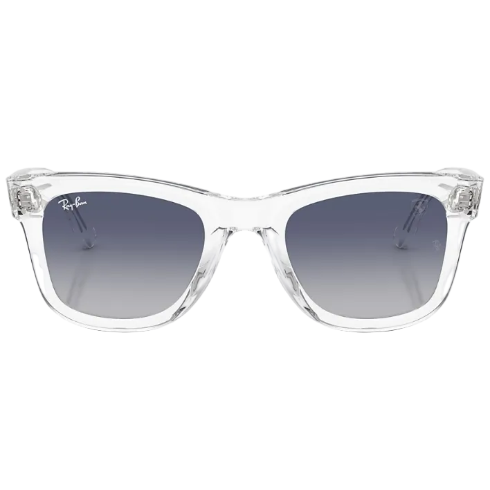 Ray Ban Men Square Frame Transparent Sunglasses