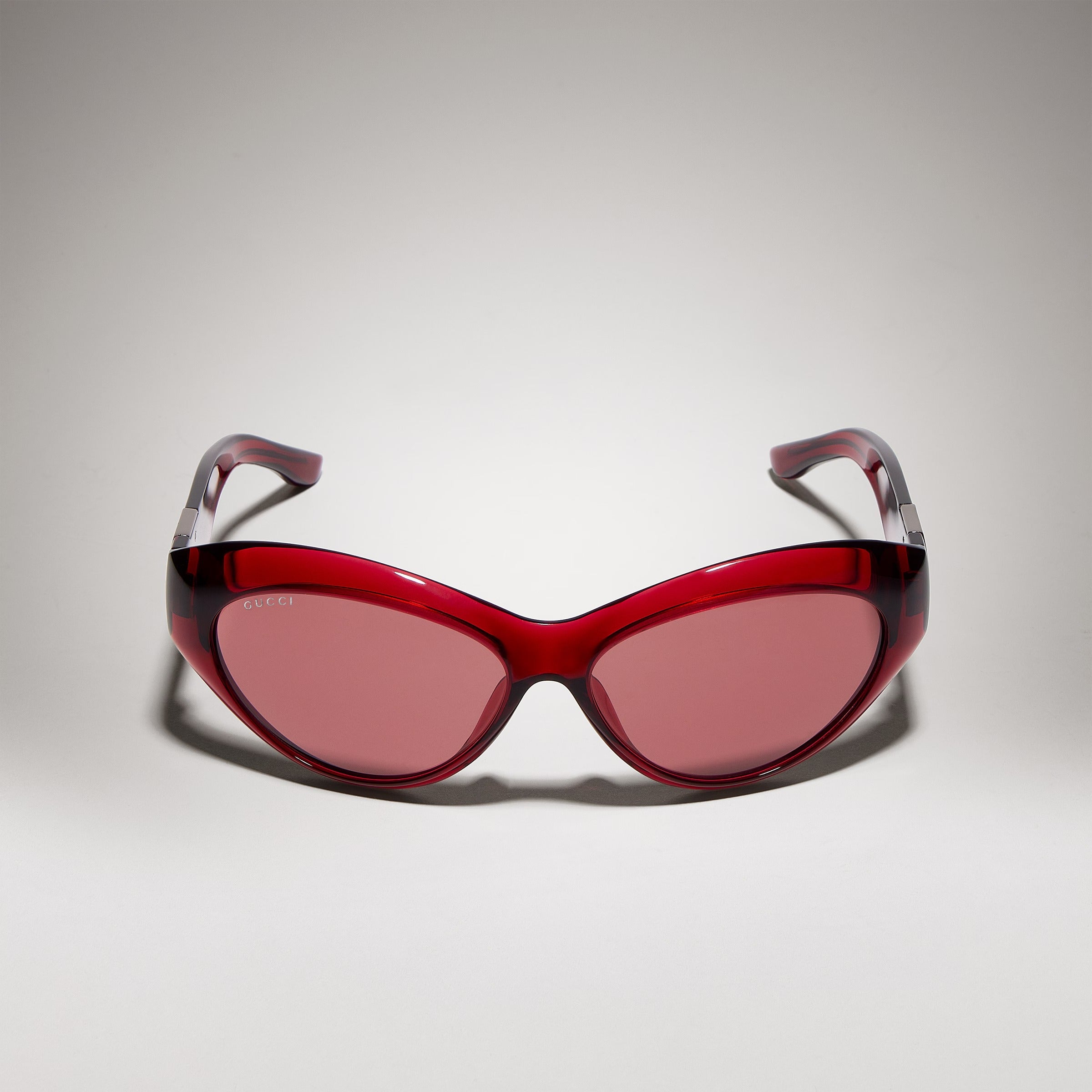 Gucci Women Cat Eye Frame Red Sunglasses