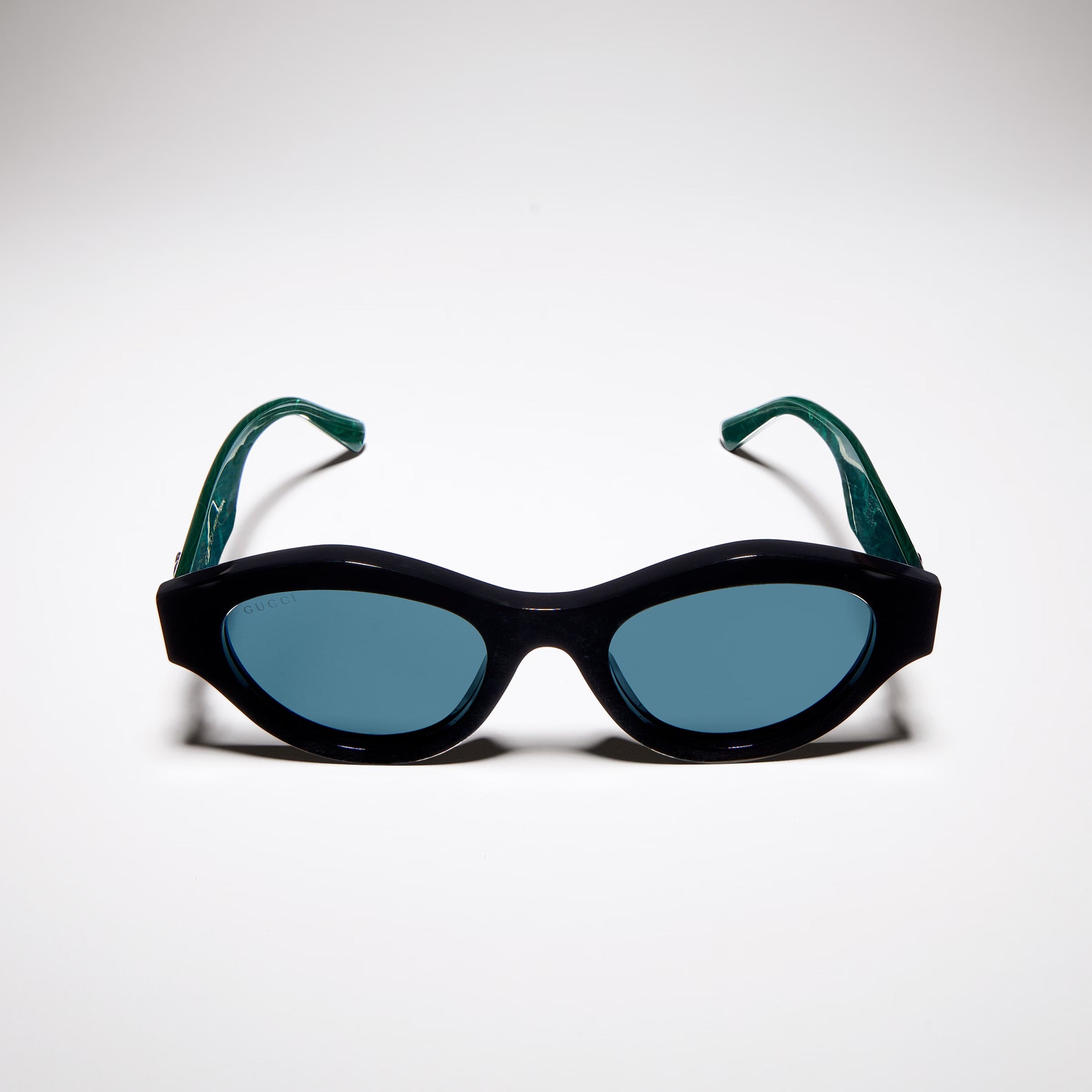 Gucci Women Cat-eye Frame Green Sunglasses