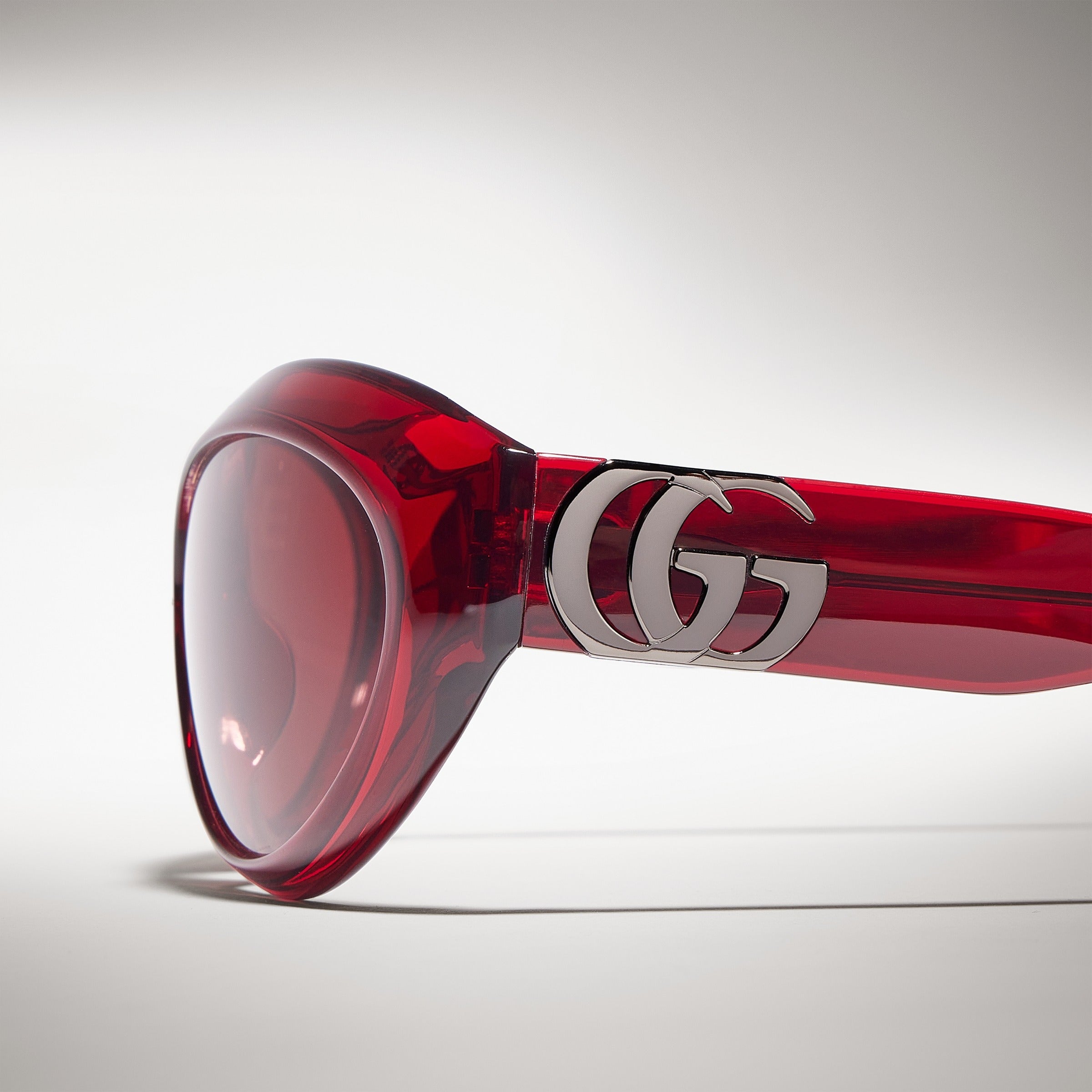 Gucci Women Cat Eye Frame Red Sunglasses