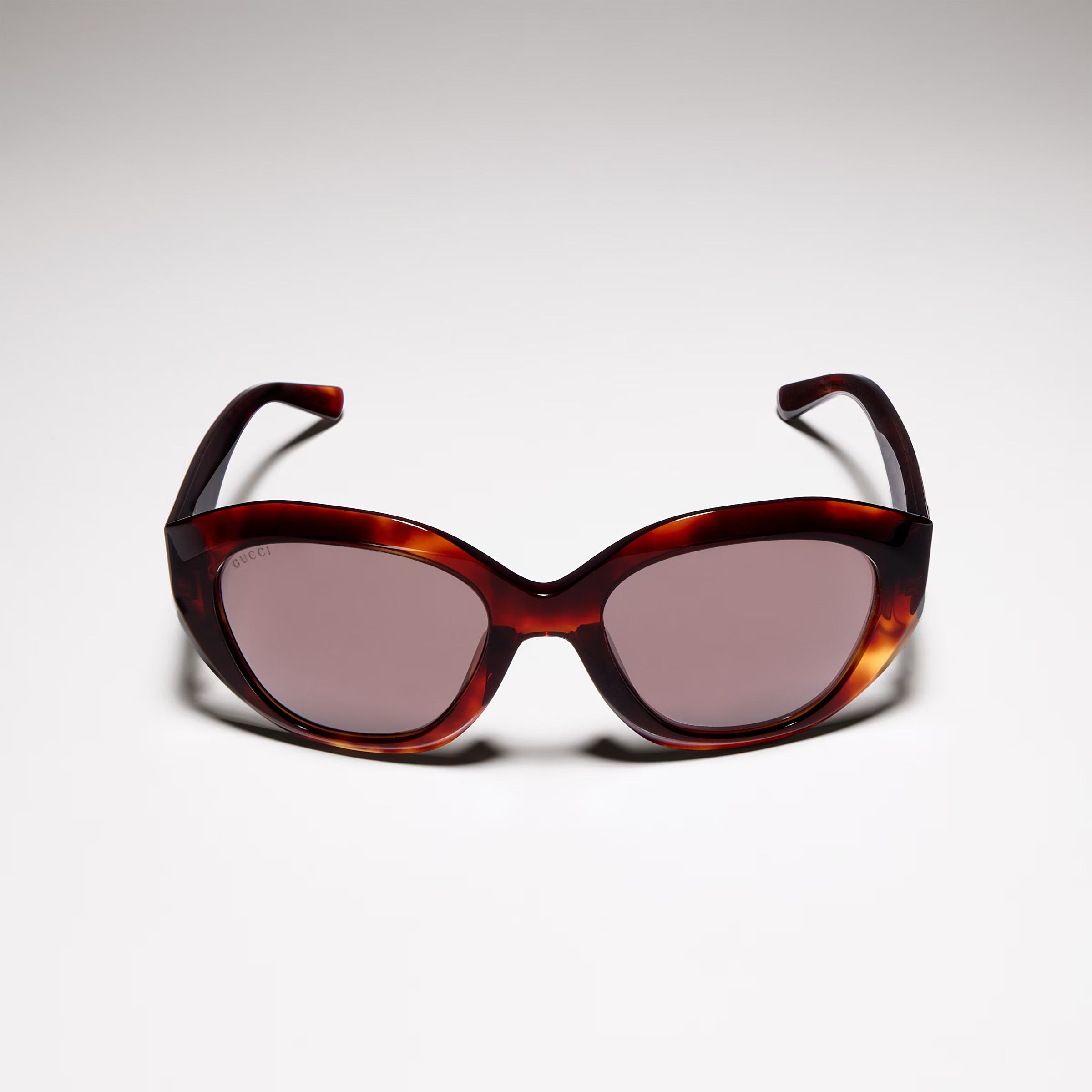 Gucci Women Geometric Frame Brown Sunglasses