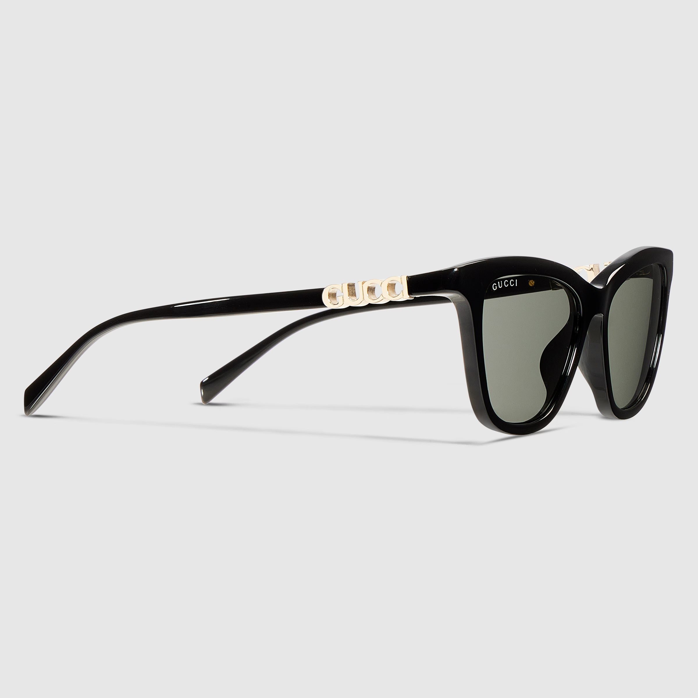 Gucci Women Cat Eye Black Sunglasses
