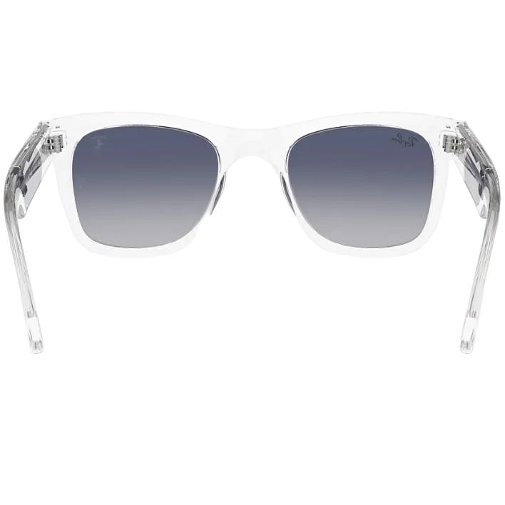 Ray Ban Men Square Frame Transparent Sunglasses