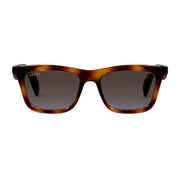 Gucci Men Rectangular Frame Light Brown Sunglasses